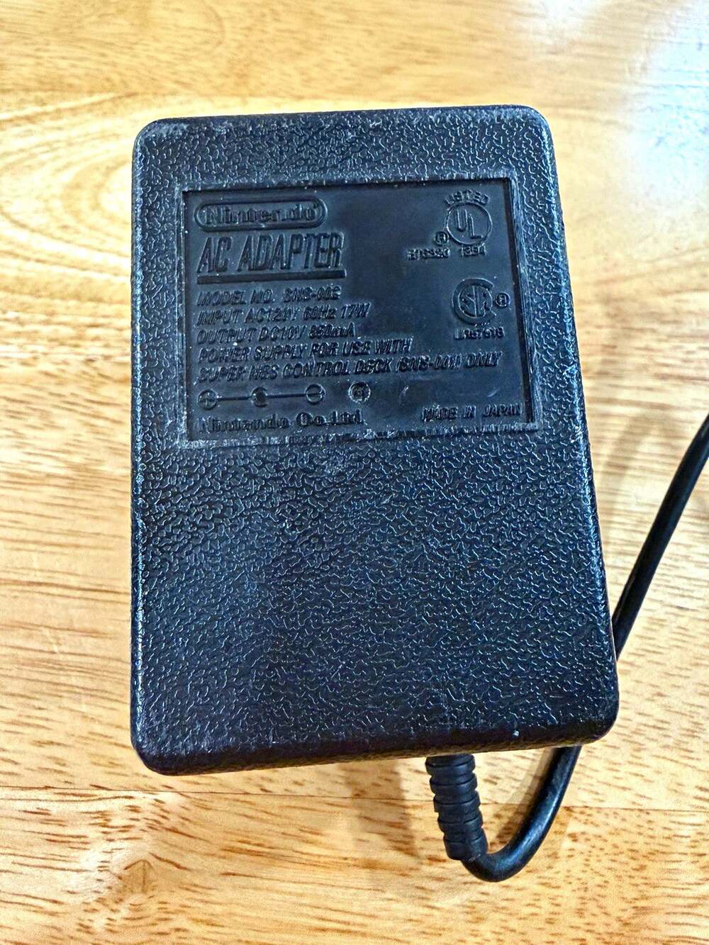 OEM Nintendo SNES AC Power Adapter SNS-002 Original Super Nintendo Charger